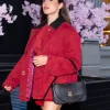 Monica Barbaro The One Night Only Photocall Red Jacket Front