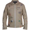 Duke Sketch sand jacket featuring a casual concert-inspired design