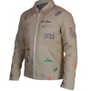Louis Tomlinson beige cotton jacket inspired by his Montreal concert look