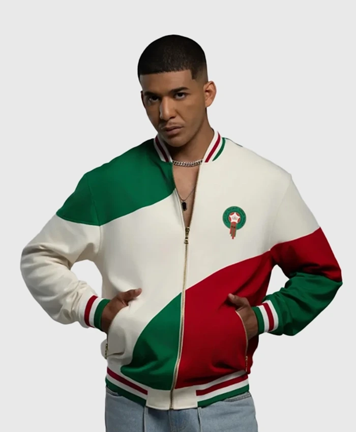 Morocco World Cup Colorblock Bomber Jacket