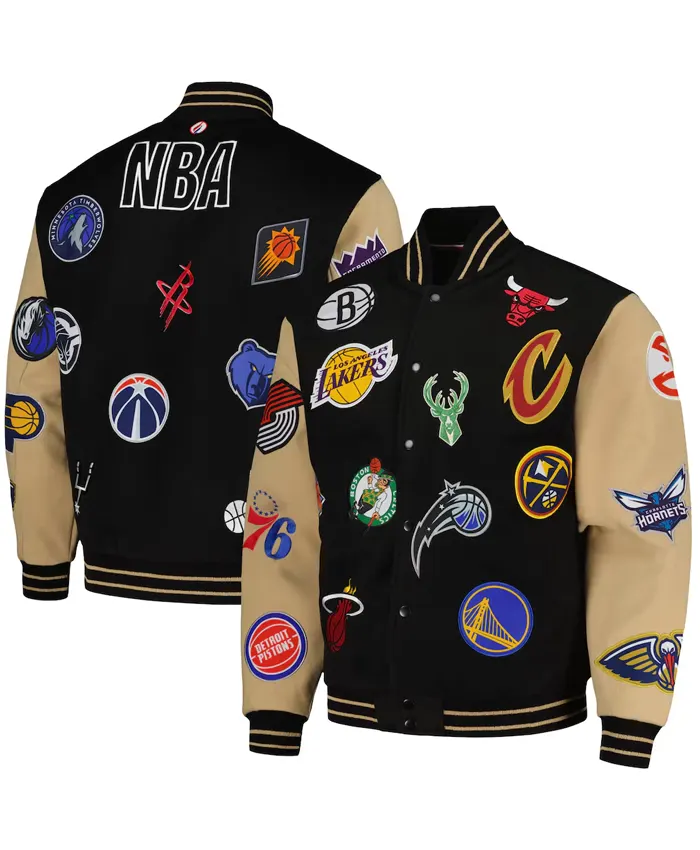 NBA-All-Teams-Logo-Varsity-Jacket
