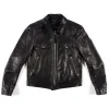NVIDIA CEO Jensen Huang Signature Tom Ford Black Leather Trucker Jacket
