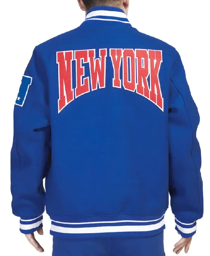 NY Giants Blue Varsity Jacket