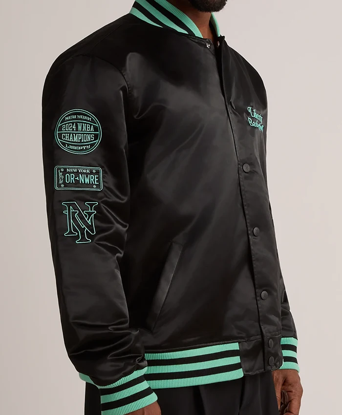 Liberty New York or Nowhere Twin Flame Varsity Jacket
