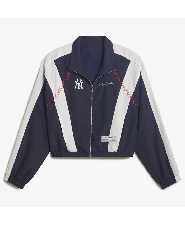 NY Yankees Off Season x MLB Navy Full-Zip Track Jacket