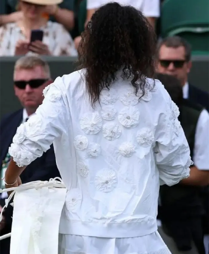 Naomi Osaka Championships Wimbledon 2026 Floral Jacket Back