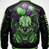Neon Skull Streetwear Punk Biker Jacket