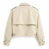 New York City 2026 Millie Bobby Brown Beige Cotton Jacket