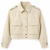 New York City 2026 Millie Bobby Brown Beige Cotton Jacket On Sale
