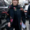 New York Fashion Week Martha Stewart Floral Coat Front