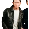 Nick Jonas Movie Power Ballad Event 2026 Danny Wilson Black Leather Jacket