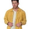 Nick Jonas Movie Power Ballad Premiere 2026 Danny Wilson Yellow Cotton Jacket