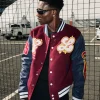 Nigerian Musician Bella Shmurda Pop Riot Collection Petals Varsity Jacket