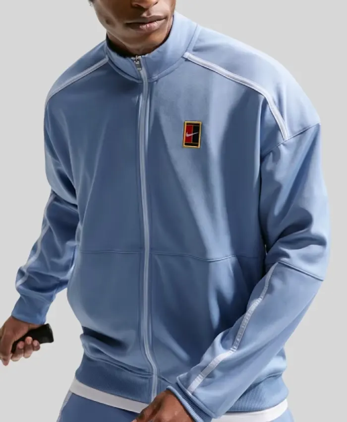 Nike Court Heritage Blue Tennis Jacket
