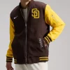 Nike San Diego Padres Dugout Bomber Full Zip Up Jacket Men