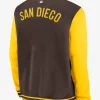 Nike San Diego Padres Dugout Bomber Jacket Back