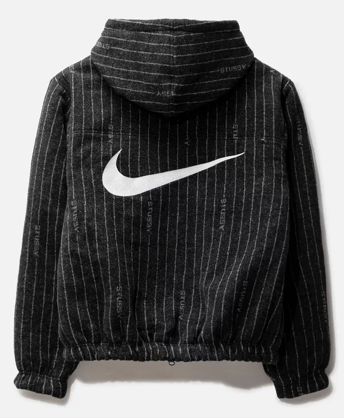 Nike-Stussy-Striped-Wool-Jacket-Black