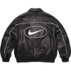 Nike-Supreme-Black-Leather-Varsity-Jacket