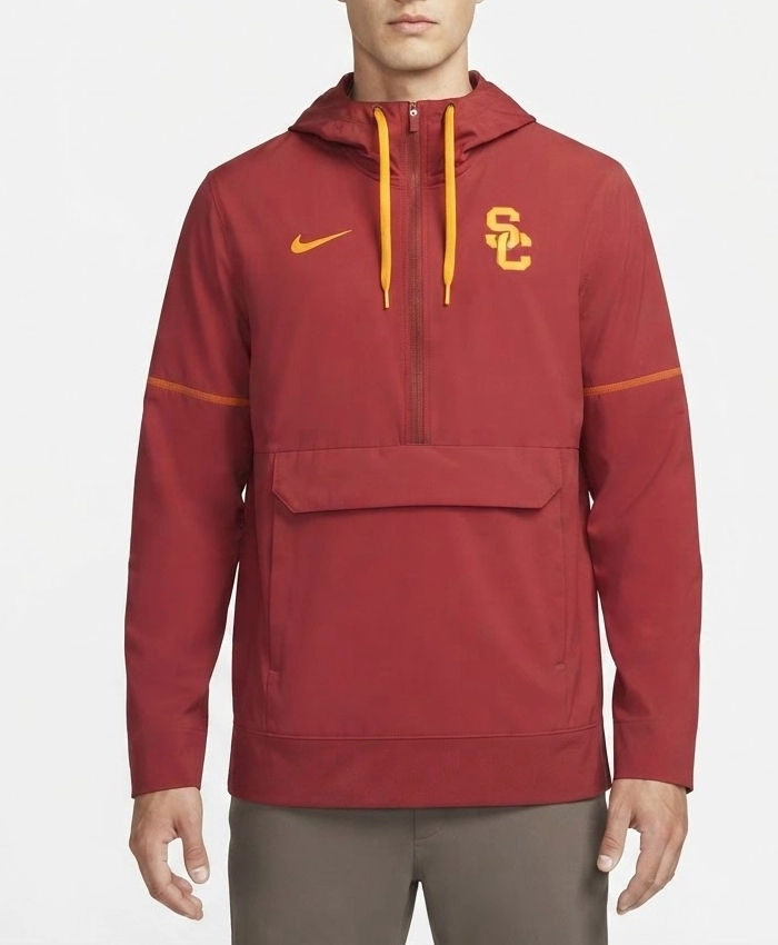 Nike USC Sideline College Anorak Hooded Jacket Front