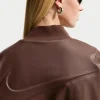 Nike Women's Brown Leather Jacket For Sale