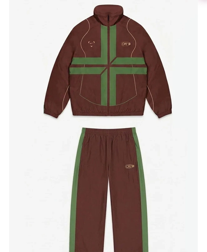 Nike x Cristiano Ronaldo One Last Dance Portugal Tracksuit Brown Front