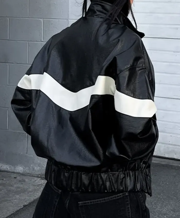 Oak-And-Fort-Vegan-Leather-Mockneck-Jacket