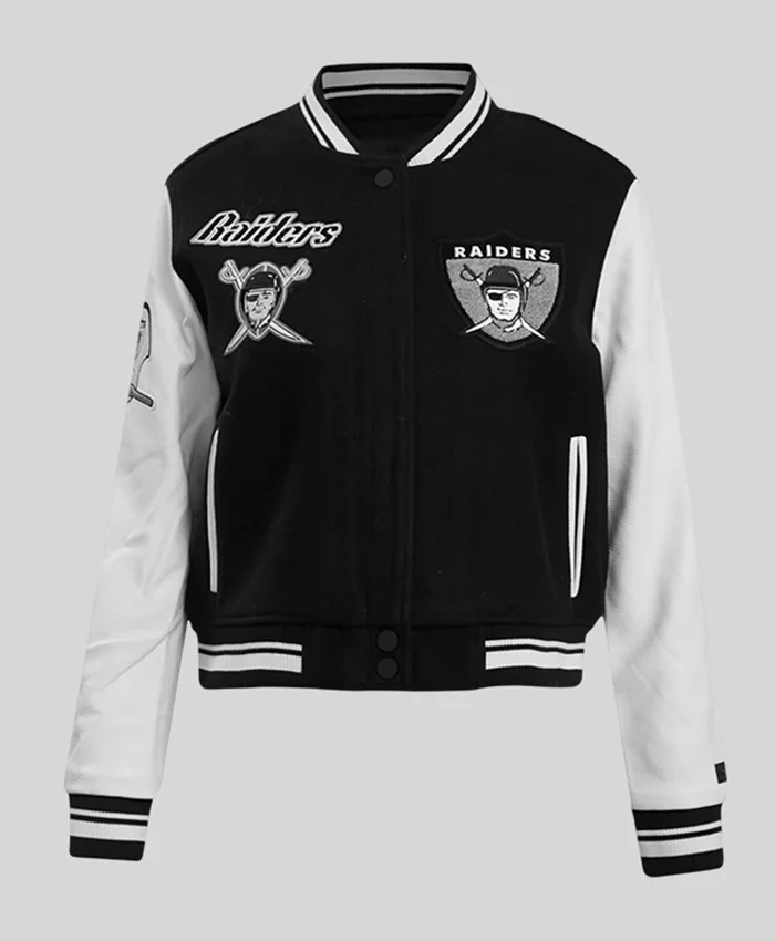 Oakland Raiders Women’s Retro Varsity Jacket