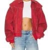 Off Campus S01 Ella Bright Red Bomber Jacket Shop now