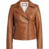 Off Campus S01 Hannah Wells Brown Leather Jacket For Sale