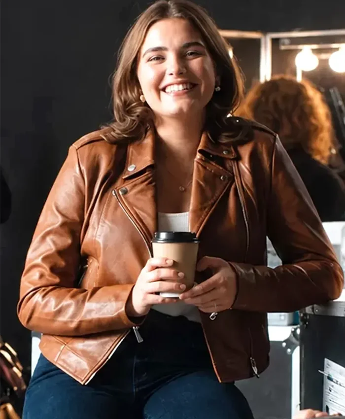 Off Campus S01 Hannah Wells Brown Leather Jacket