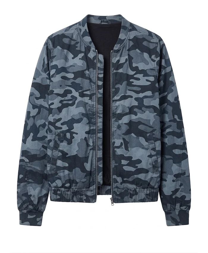 Officer Cisneros Movie 72 Hours 2026 Sophia Del Rio Camouflage Bomber Jacket
