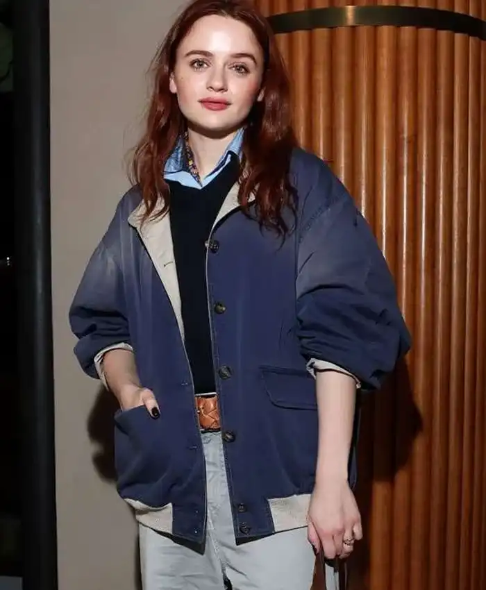 PFW 2026 Joey King Blue Jacket