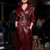 PFW 2026 Pom Klementieff Leather Trench Coat