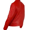 Paris Street Style 2026 Chris Brown Red Leather Jacket