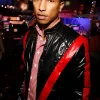 Pharrell Williams Thriller Leather Jacket Front