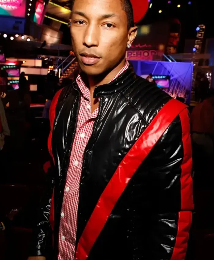 Pharrell Williams Thriller Leather Jacket Front