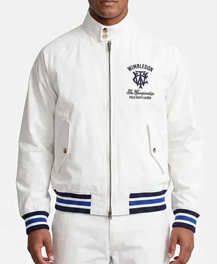 Polo Ralph Lauren Wimbledon 2026 White Jacket Front