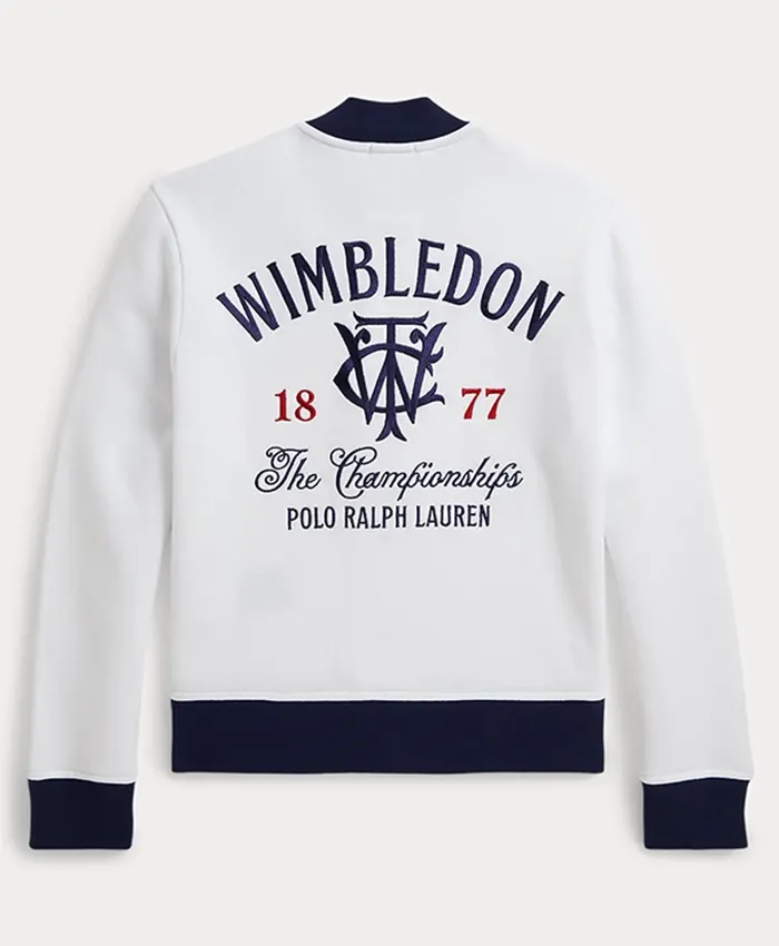 Polo Ralph Lauren x Wimbledon 2026 Fleece Baseball Jacket Back
