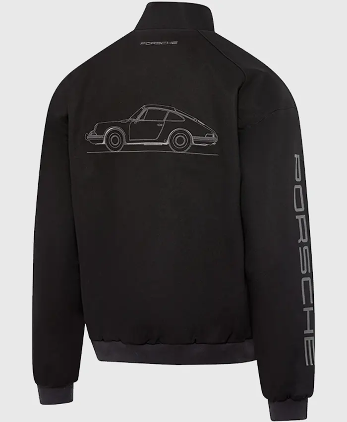 Porsche Legacy x PUMA Pepita Lifestyle Jacket Black Back