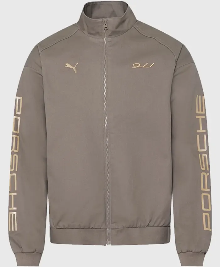 Porsche Legacy x PUMA Pepita Lifestyle Jacket Taupe