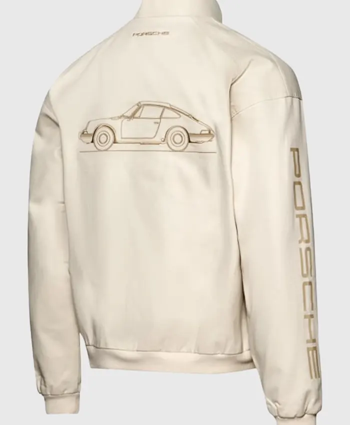 Porsche Legacy x PUMA Pepita Lifestyle Jacket White Back