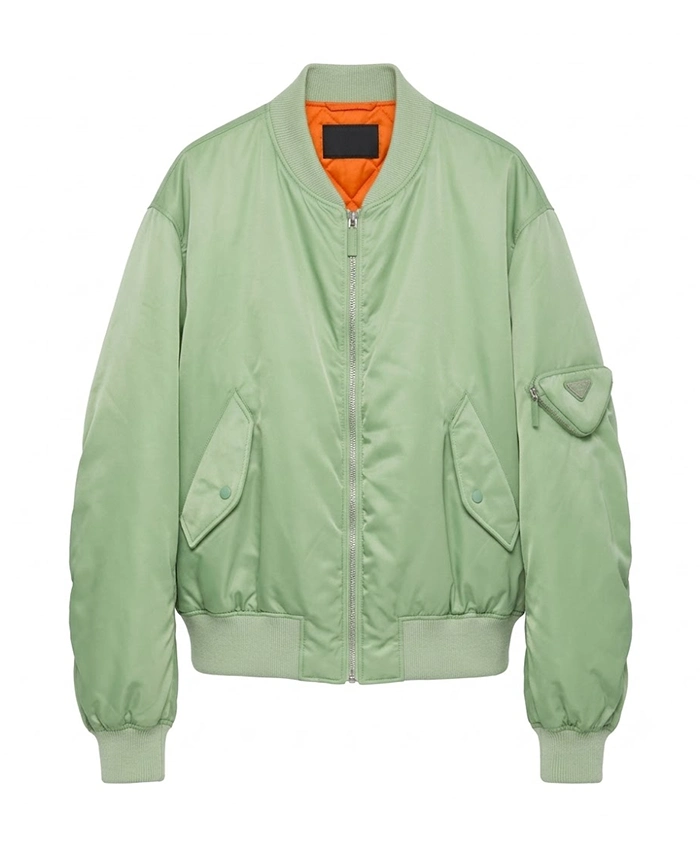 Prada x Raf Simons Light Green Bomber Jacket