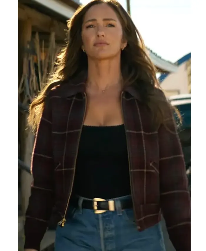 Quinn O’Grady TV Series Ransom Canyon 2026 Minka Kelly Wool Plaid Jacket