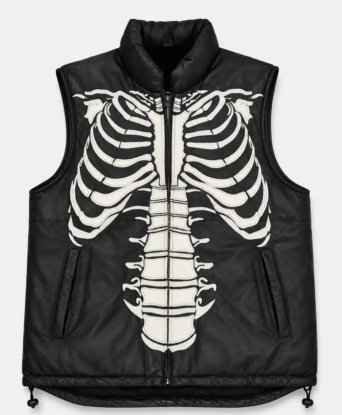 RARE Vilanto Skeleton Leather Vest
