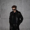 RM BTS World Tour Arirang Gucci Leather Jacket For Sale