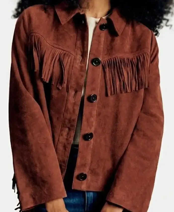 Ransom Canyon S02 Quinn O’Grady Brown Suede Jacket