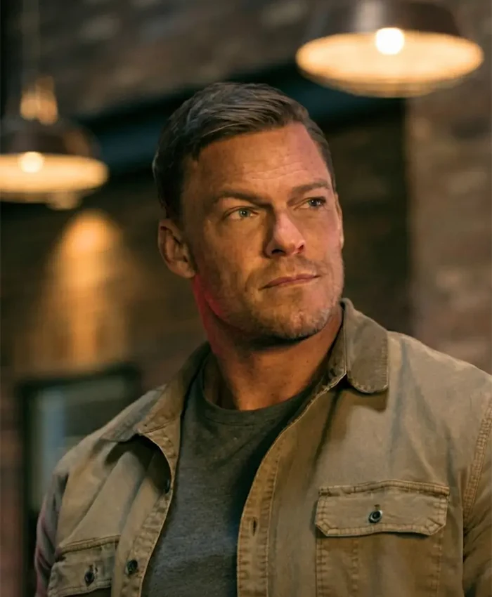 Reacher S04 Alan Ritchson Cotton Canvas Jacket For Sale