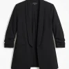 Reacher S04 Maria Sten Black Blazer Front