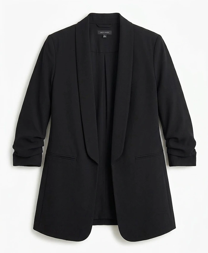 Reacher S04 Maria Sten Black Blazer Front