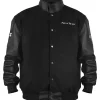 Reasonable Doubt Black Varsity Jacket-Front